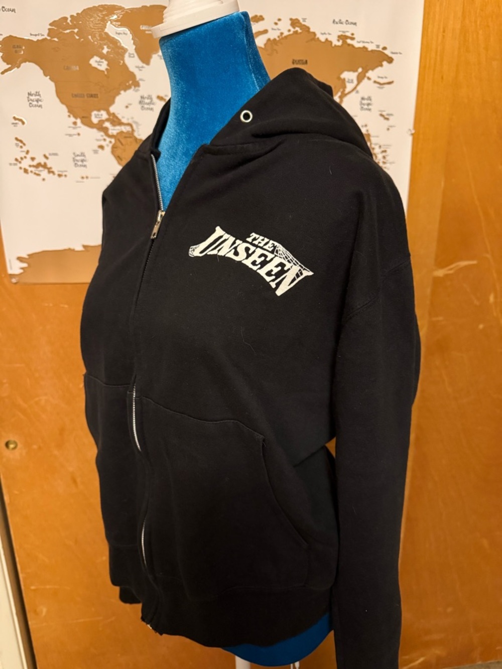 The Unseen Black Zip-Up Hoodie